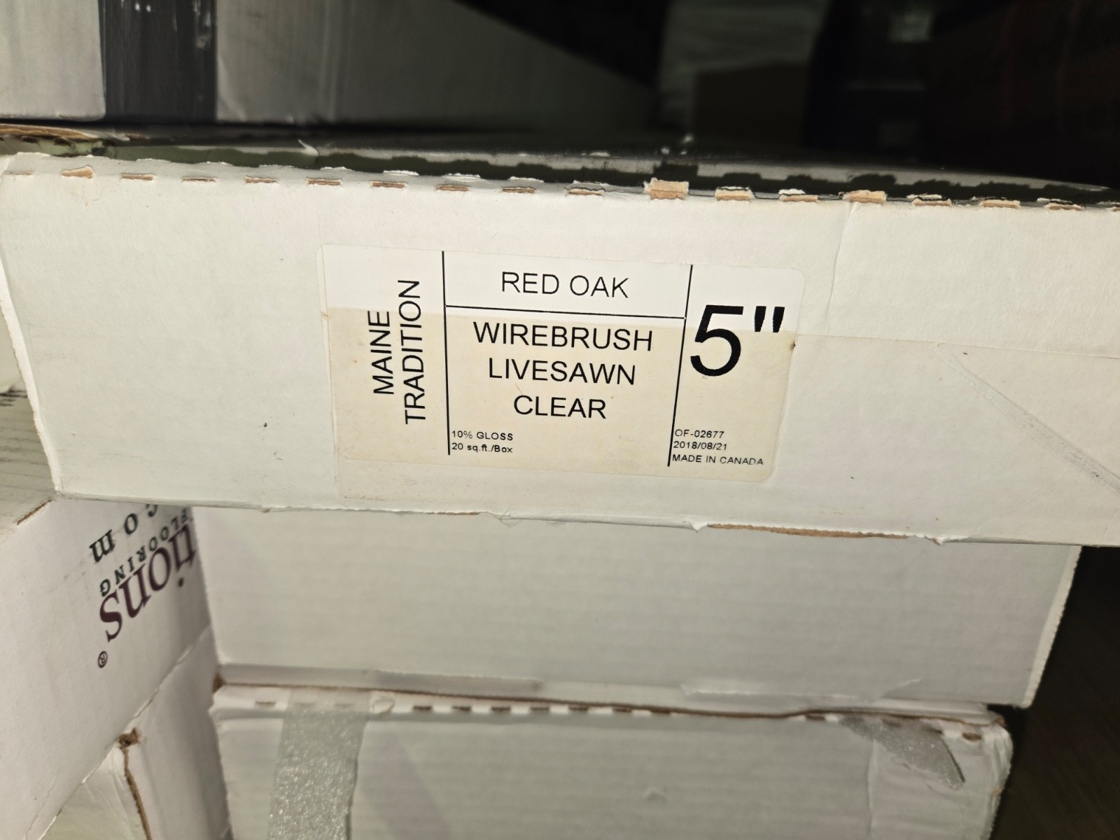 Hardwood Flooring Maine Traditions Prefinished 3/4” Solid Live Sawn Red Oak 5” W