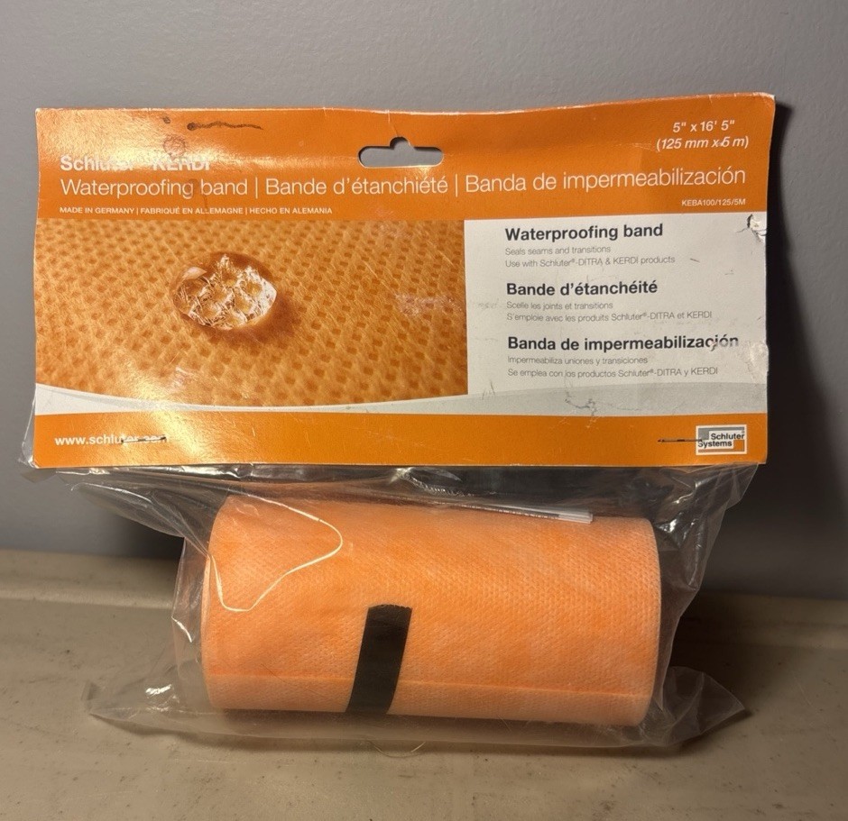 Schluter-KERDI Waterproofing Band Germany 5” x 16’ 5” New In Package