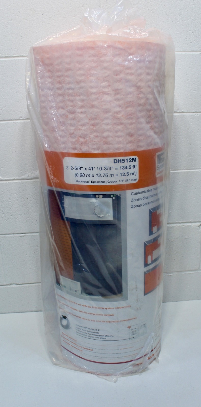 Schluter DH512M DITRA Heat Uncoupling Membrane 134.5 Ft² Roll Floor Underlayment