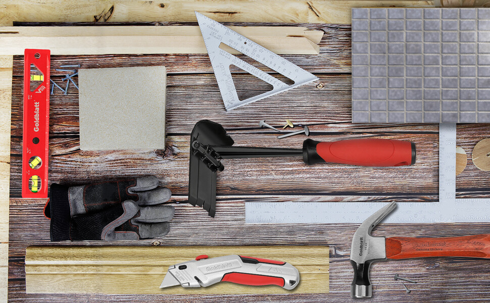 GOLDBLATT Molding Remover Tools Set Multi-tool Retractable Utility Knife Hammers