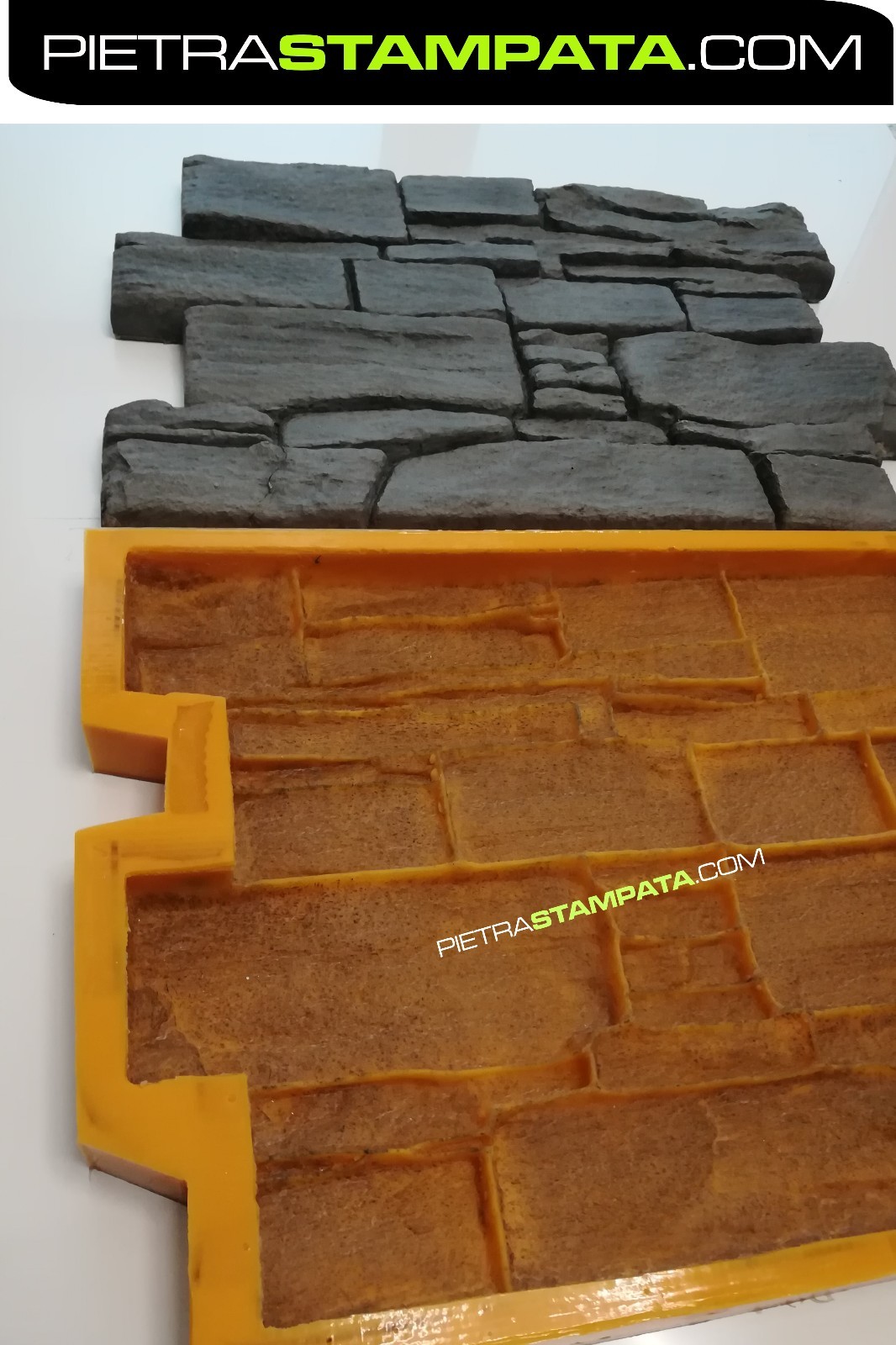 Mold Fake Stone Reconstructed Coating Chalk Cement Rubber Cast Polyurethane