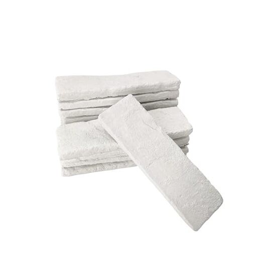 40 Pcs White Thin Brick Veneers, 2.4″ x 7.9″ Wall Brick, 3D Faux Brick for