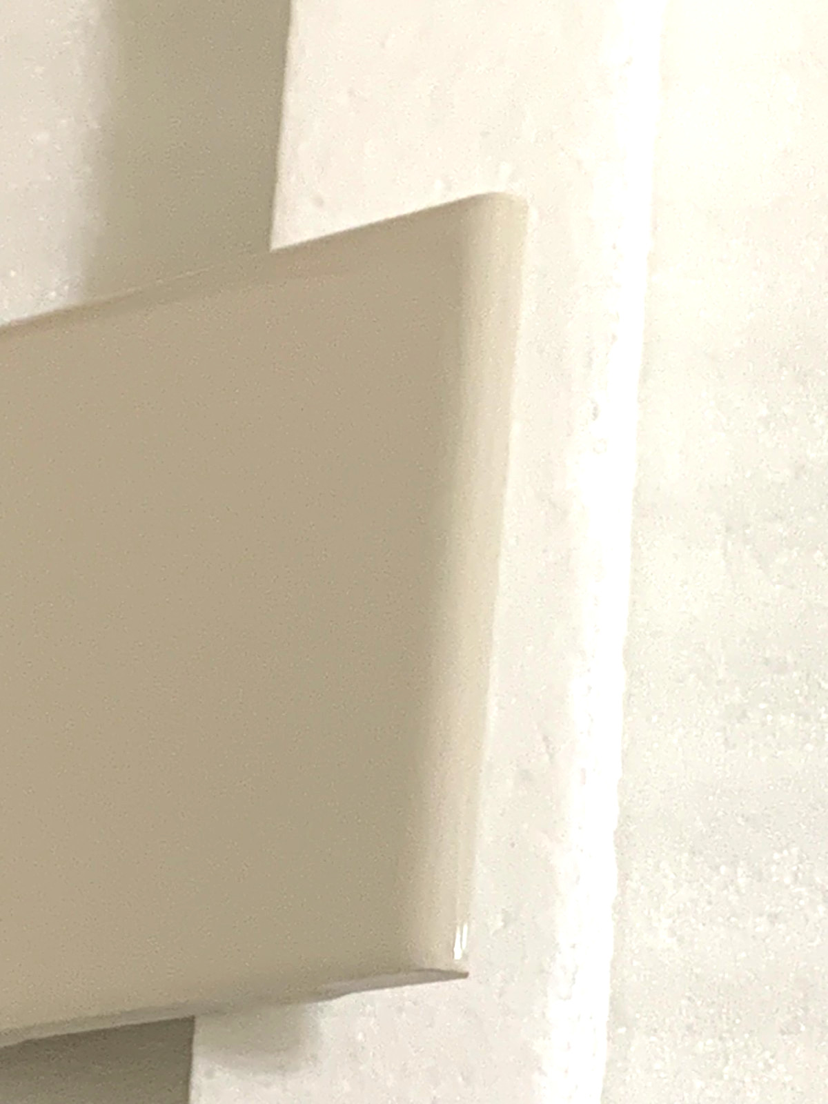Vintage New American Olean Ceramic 4 1/4″ x 4 1/4″ Gloss Almond #0012 Bullnose