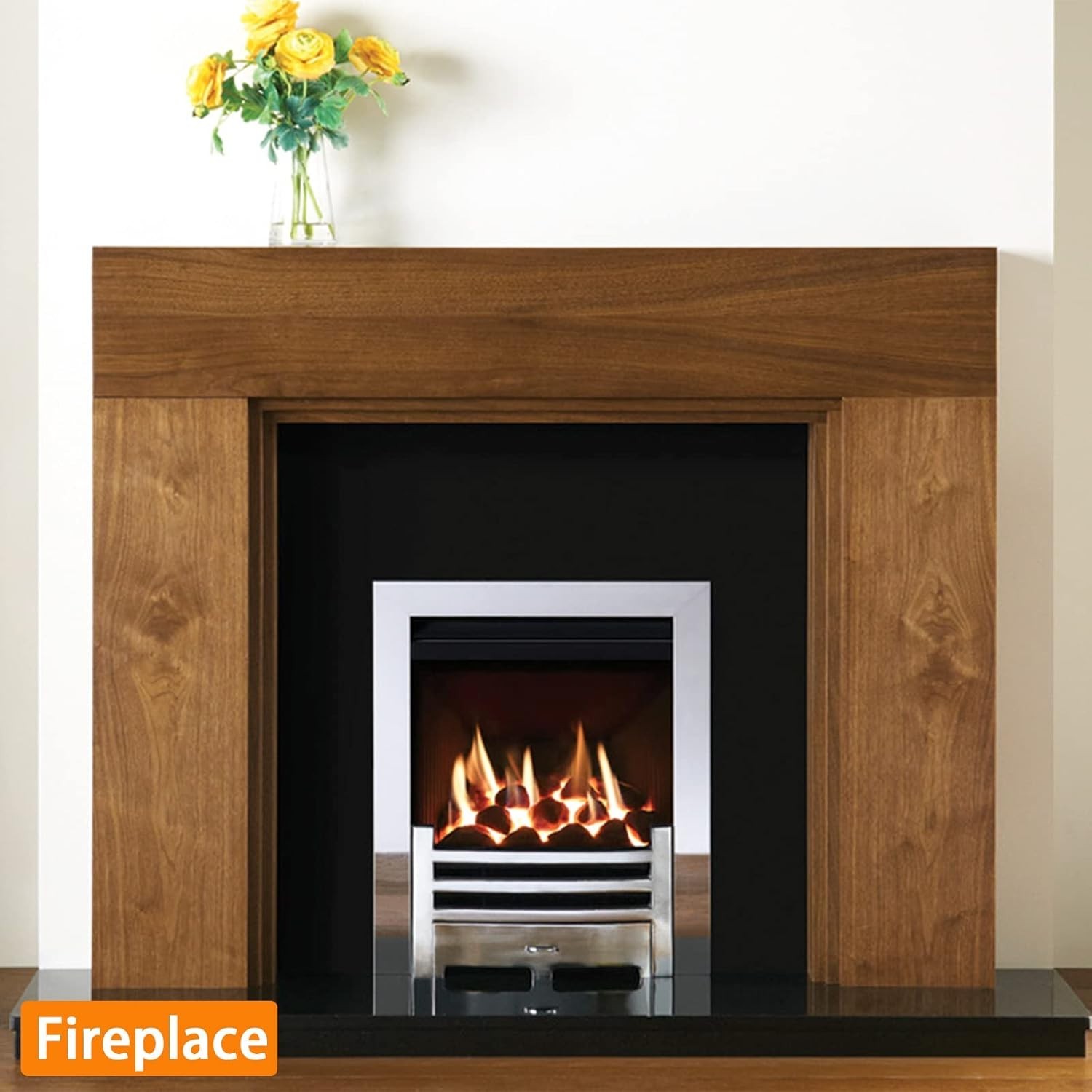 Wall Trim Fireplace Molding Silver Stainless Steel Peel & Stick 16.4 ft