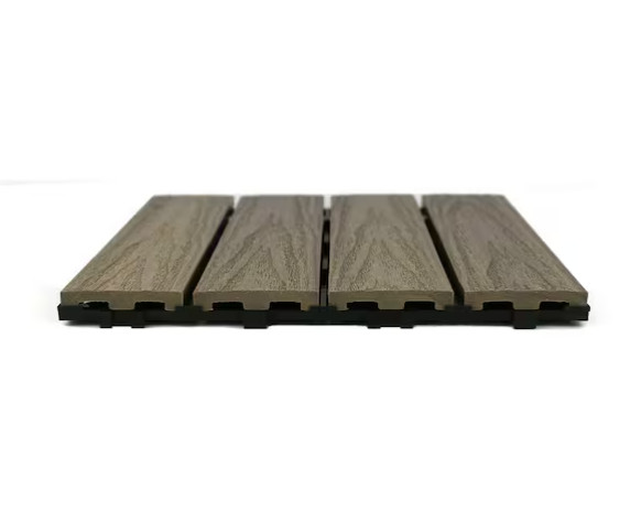 NewTechWood 1 ft x 1 ft Quick Deck Outdoor Composite Deck Tile in Roman Antique