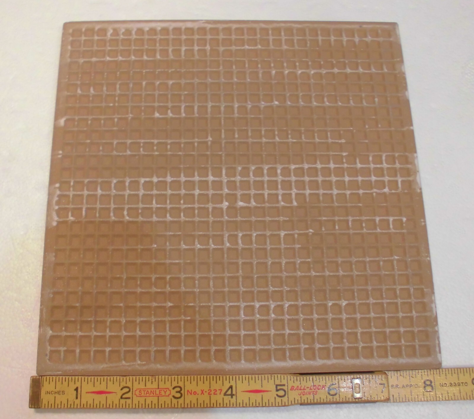1 pc. Light Brown – Light Fawn Beige: Floor Tile 8″ X 8″ Smooth Matte Finish