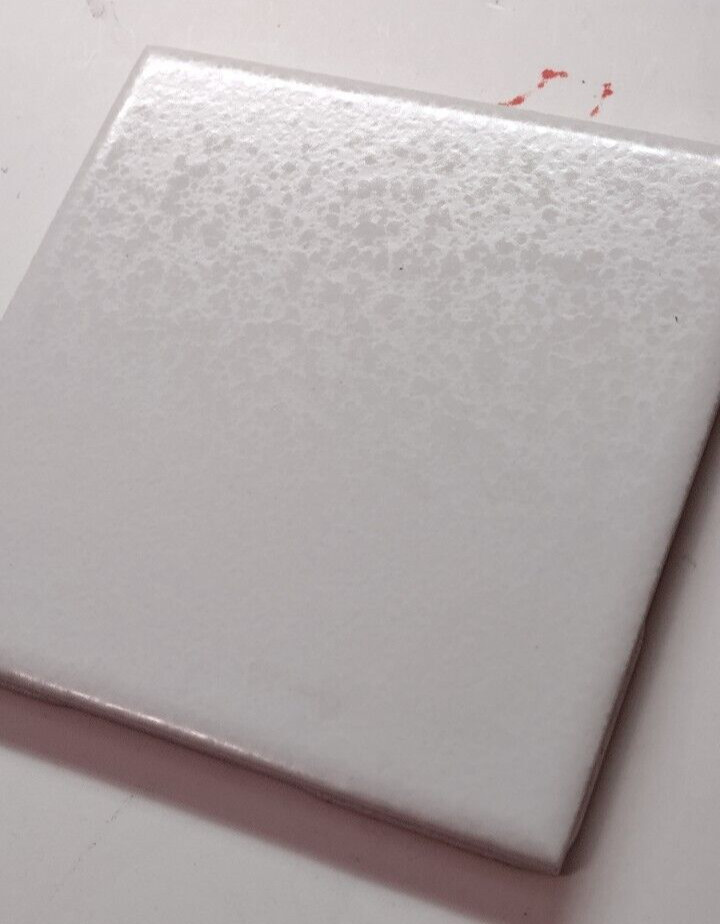 1 Wall Tile US Ceramic 724764 343004 Square 4-1/4″ Crystalline Off White Vintage