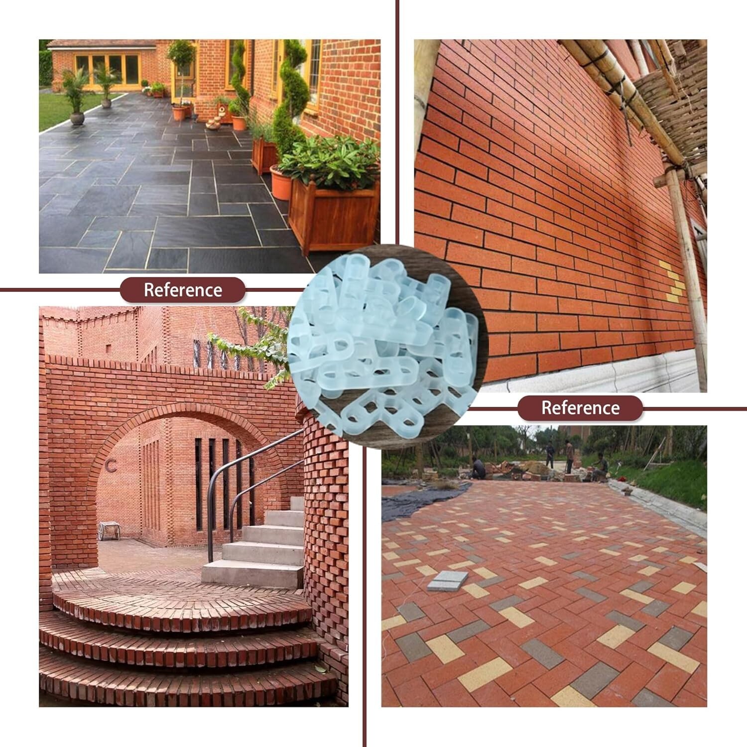 JINYO 10mm 3/8 inch 100pcs Bricklaying Spacer Brick Wall Stone Wall…