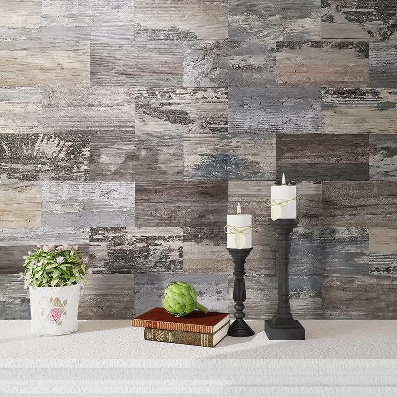 Art Deco Style Peel and Stick Subway Tiles – Waterproof PVC for Kitchen & Bath