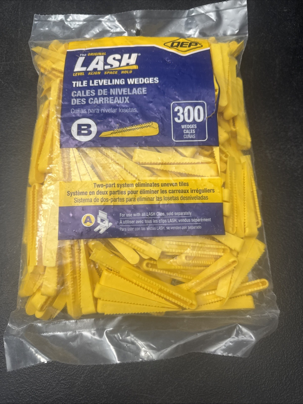 QEP LASH Tile Leveling System, Part B, Wedges (300 Pack)