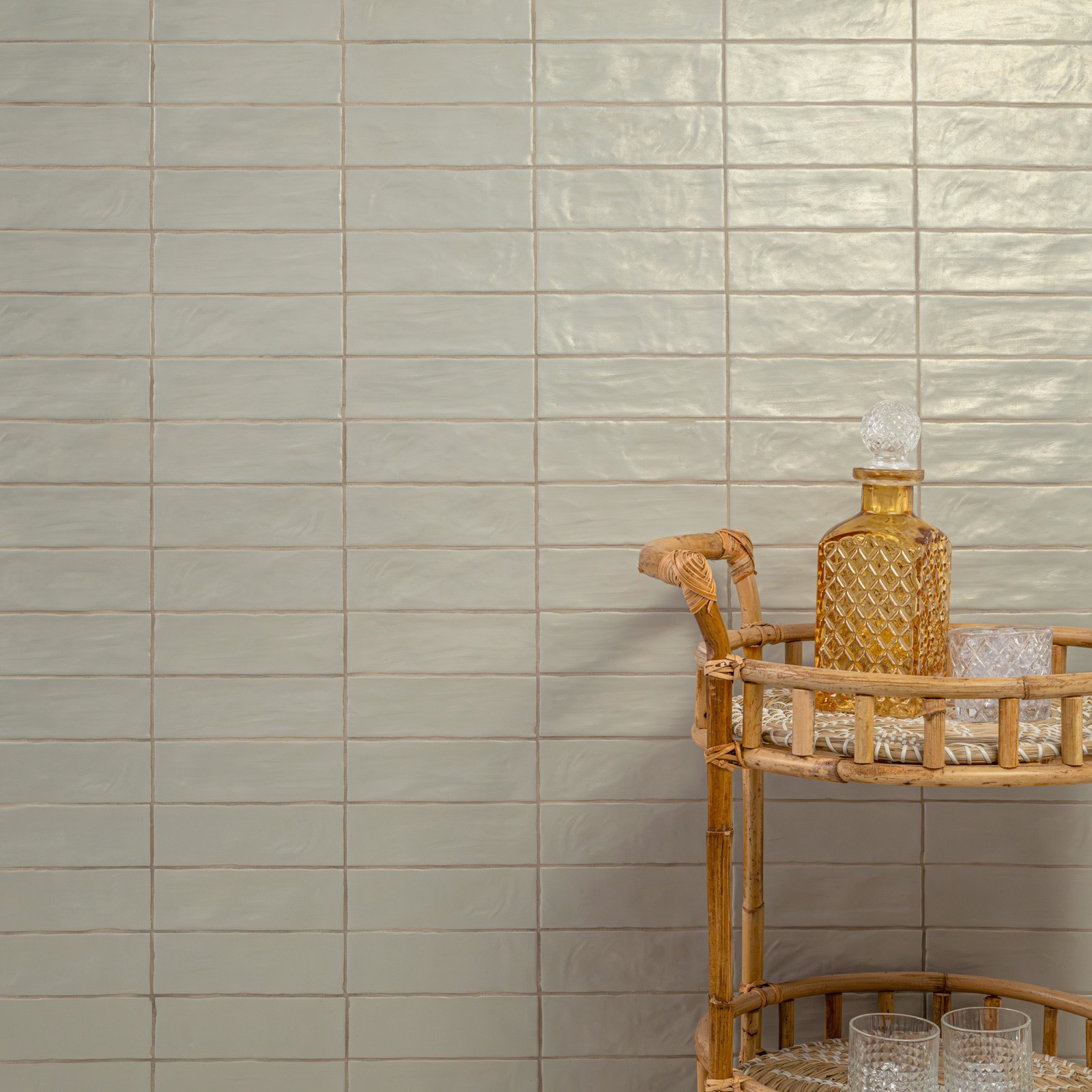 Ackland AKNPTRAV2.5X8S-CA Rava – 3″ x 8″ Solid Subway Wall Tile – – Canvas