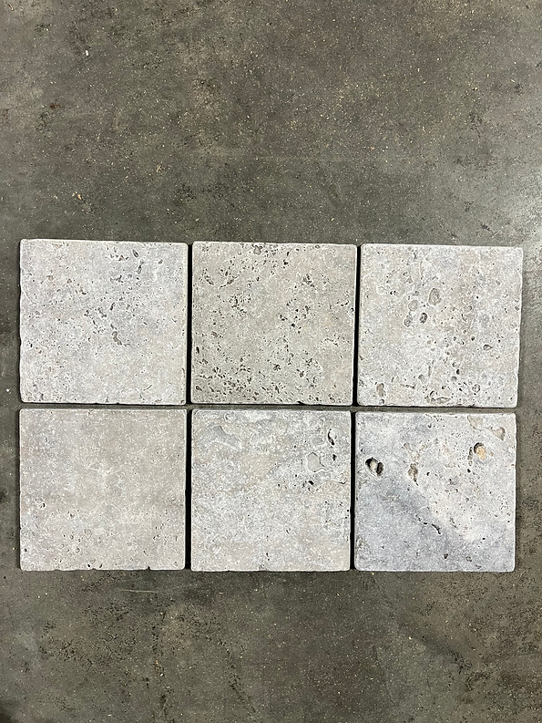 Noce Natural Stone 6×6 Travertine Remodel Bathroom Wall Kitchen (5 Tiles) T-118