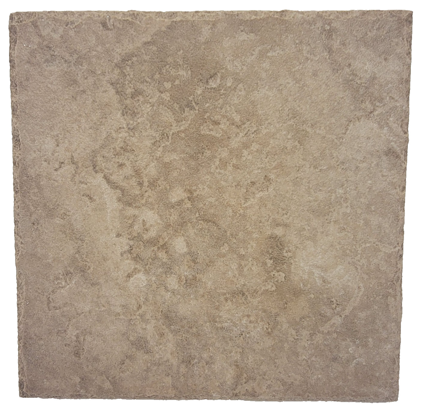 Italian Beige Ceramic Tiles 6.5″ x 6.5″ Chiseled Edge (Lot of 4) Rustic Tumbled