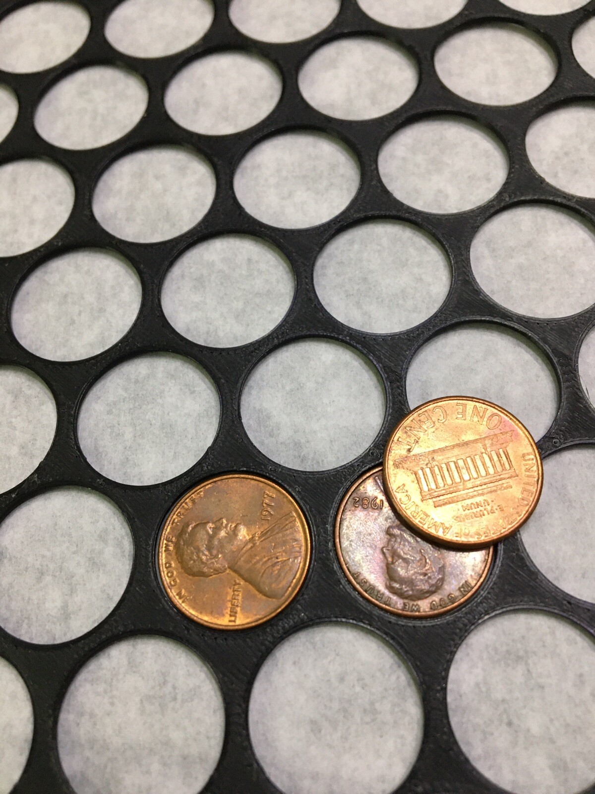 Penny Tile Template jig Real US currency Mosaic Pattern 7.25×7.25”