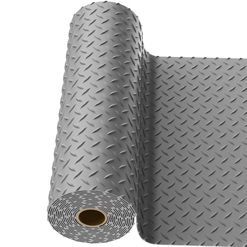 Garage Floor Mat, 2.8mm Thickened PVC Flooring Roll for Under Car, 4×30 FT Gray