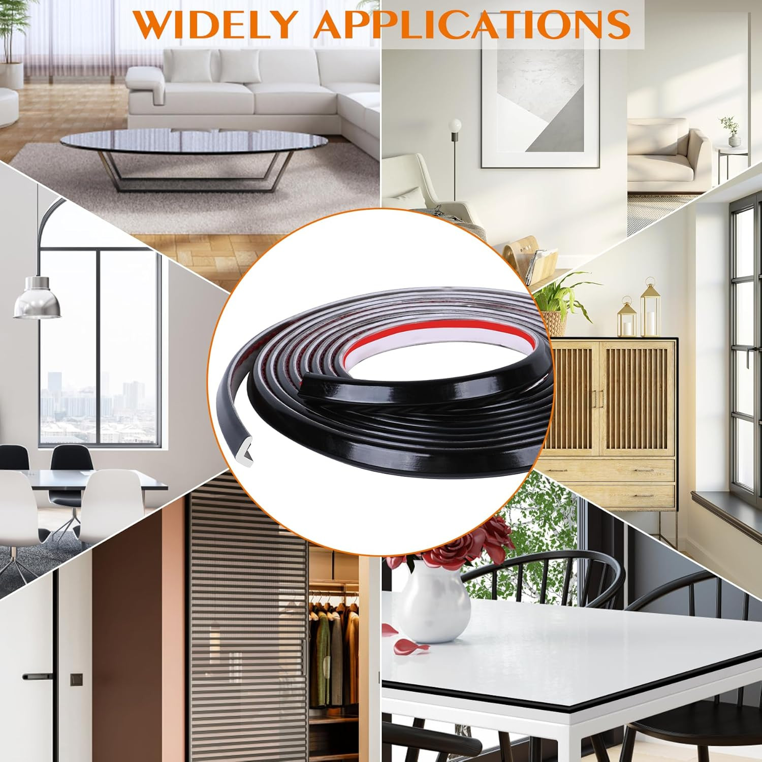 Peel and Stick Tile Edge Trim 10Ft L-Shape Tile outside Corner Molding Vinyl Til