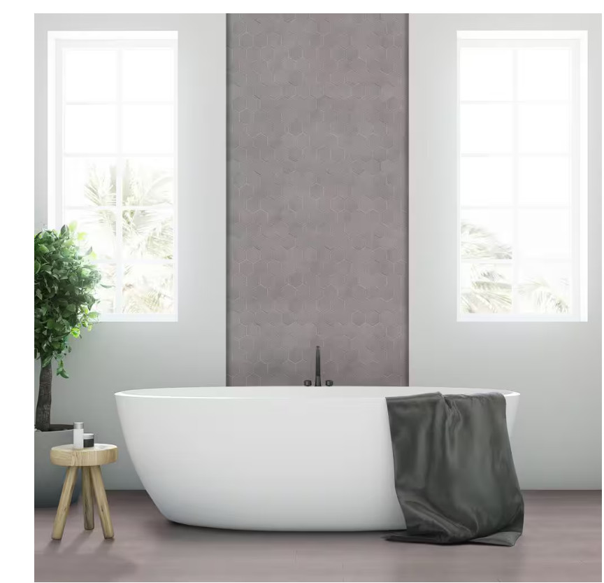 MSI Cementino 11 in. x 13 in. Matte Porcelain Hexagon Mosaic Floor & Wall Tile