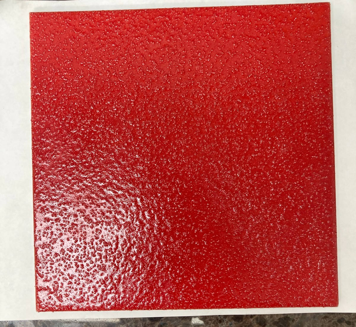 8×8 Tile Slip Resistant Cherry Red Mosaic Wall Remodel Ceramic C#286-103 Sample