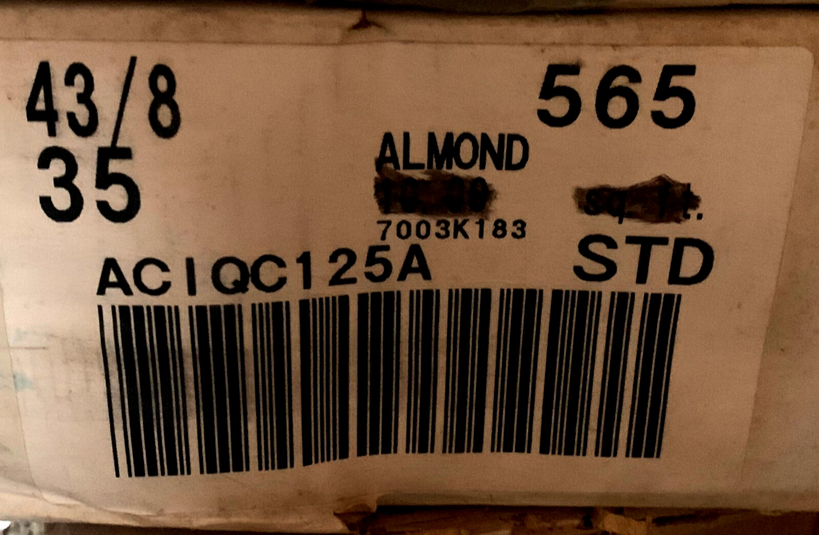 New Vintage Florida Ceramic Tile Almond #35 Gloss 4 3/8″ x 4 3/8″