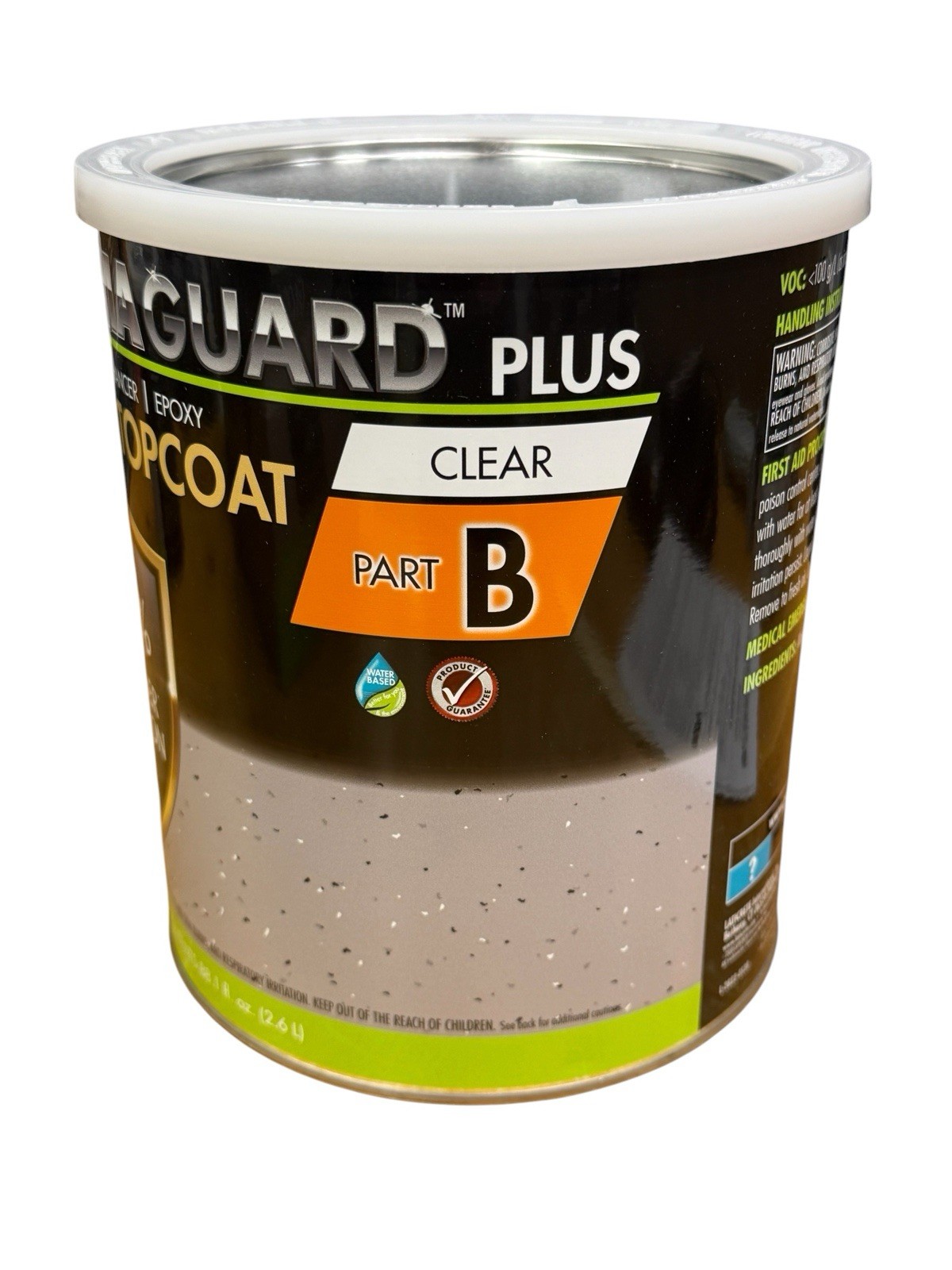 Garage Floor Epoxy Clear Topcoat Kit Gloss 400-500 Sq Ft PermaGuard Plus NEW