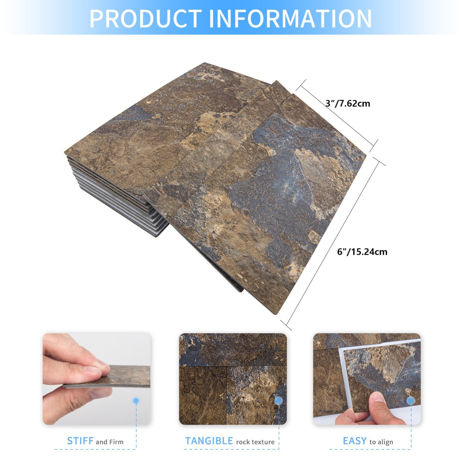 Art3d 102pcs Peel&Stick Wall Tiles, each 3″x6″