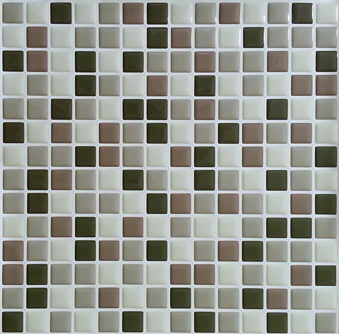 Peel and Impress Easy DIY Peel and Stick Adhesive Backsplash Tiles 055792240103