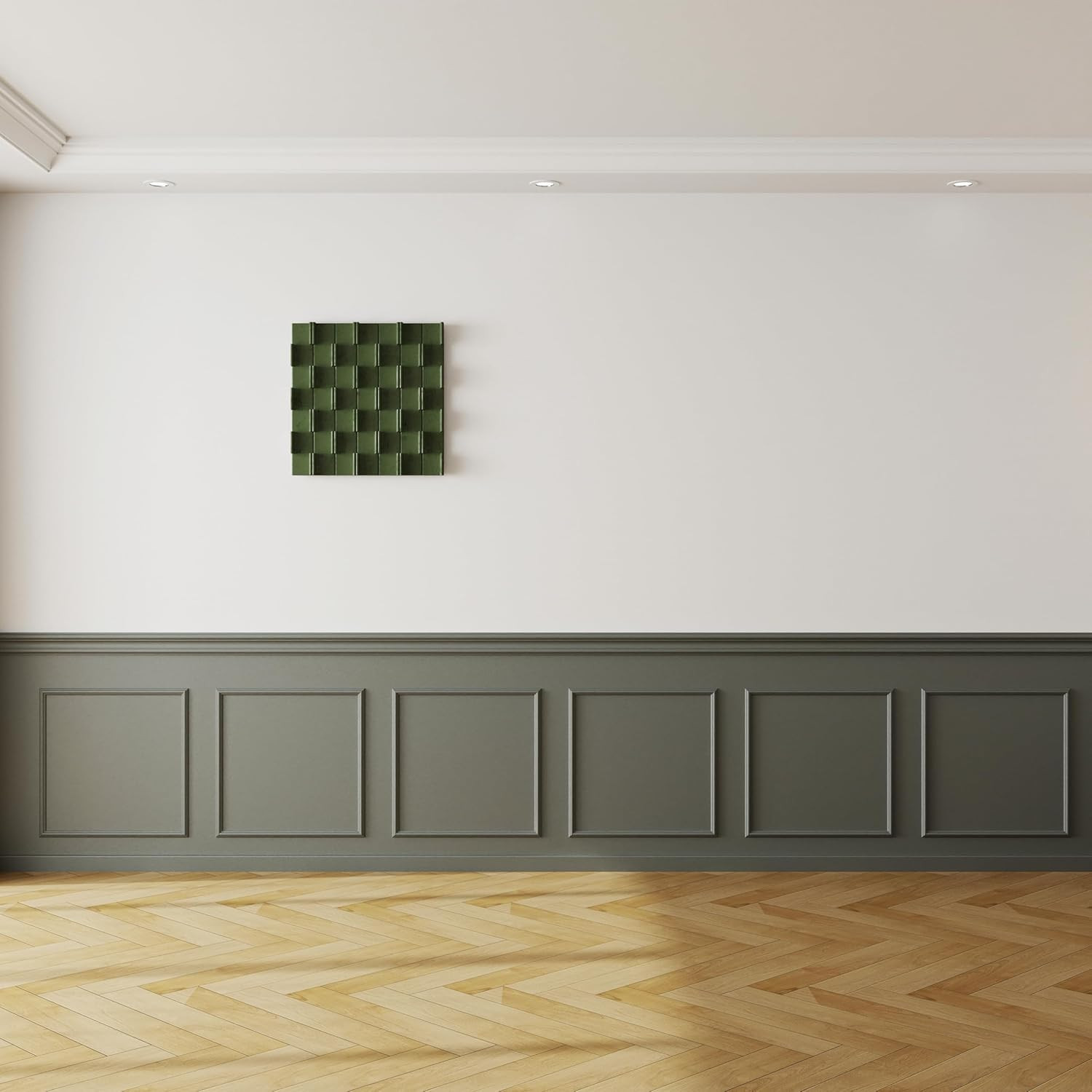 Accent Wall Molding Kit Premade Wainscoting Panels Wall Molding Peel and Stick P