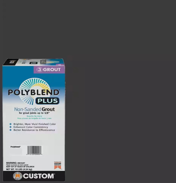 Polyblend Plus – Charcoal – 10 lb – Non-sanded Grout