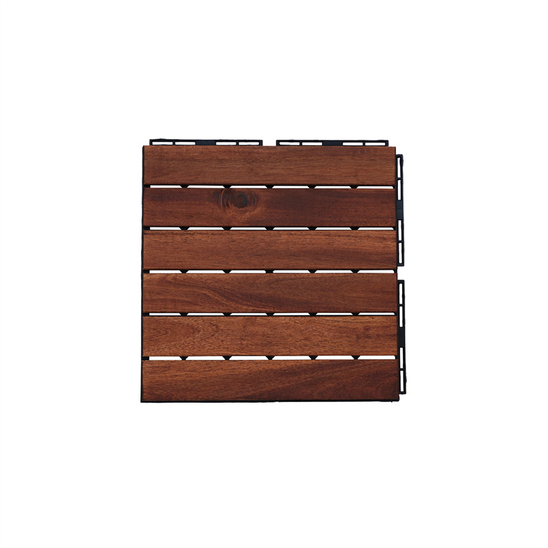 10/20/30PCS Interlocking Deck Tiles Wood Flooring Balcony Patio Paver 12″ *12″