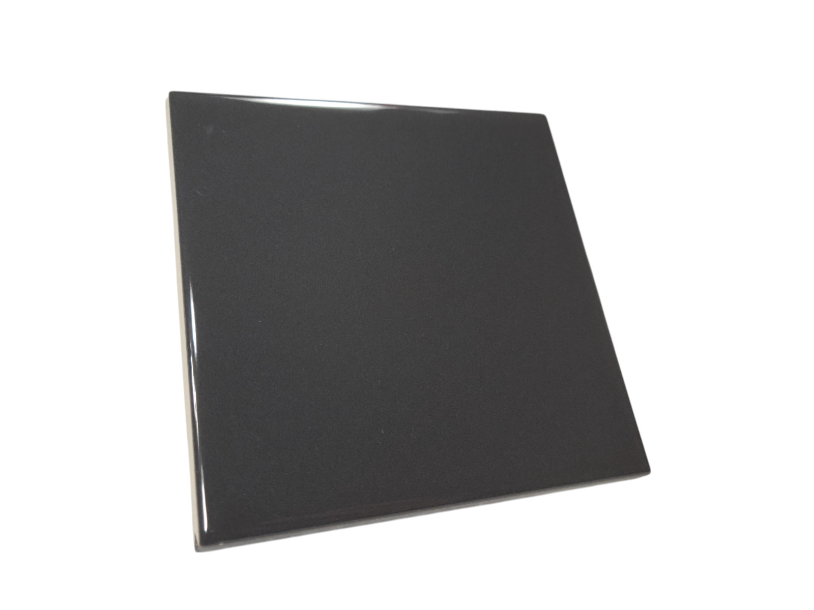Dark Gray Ceramic Tile 4.25 in Subway Square Shower Backsplash Mid Century Grey