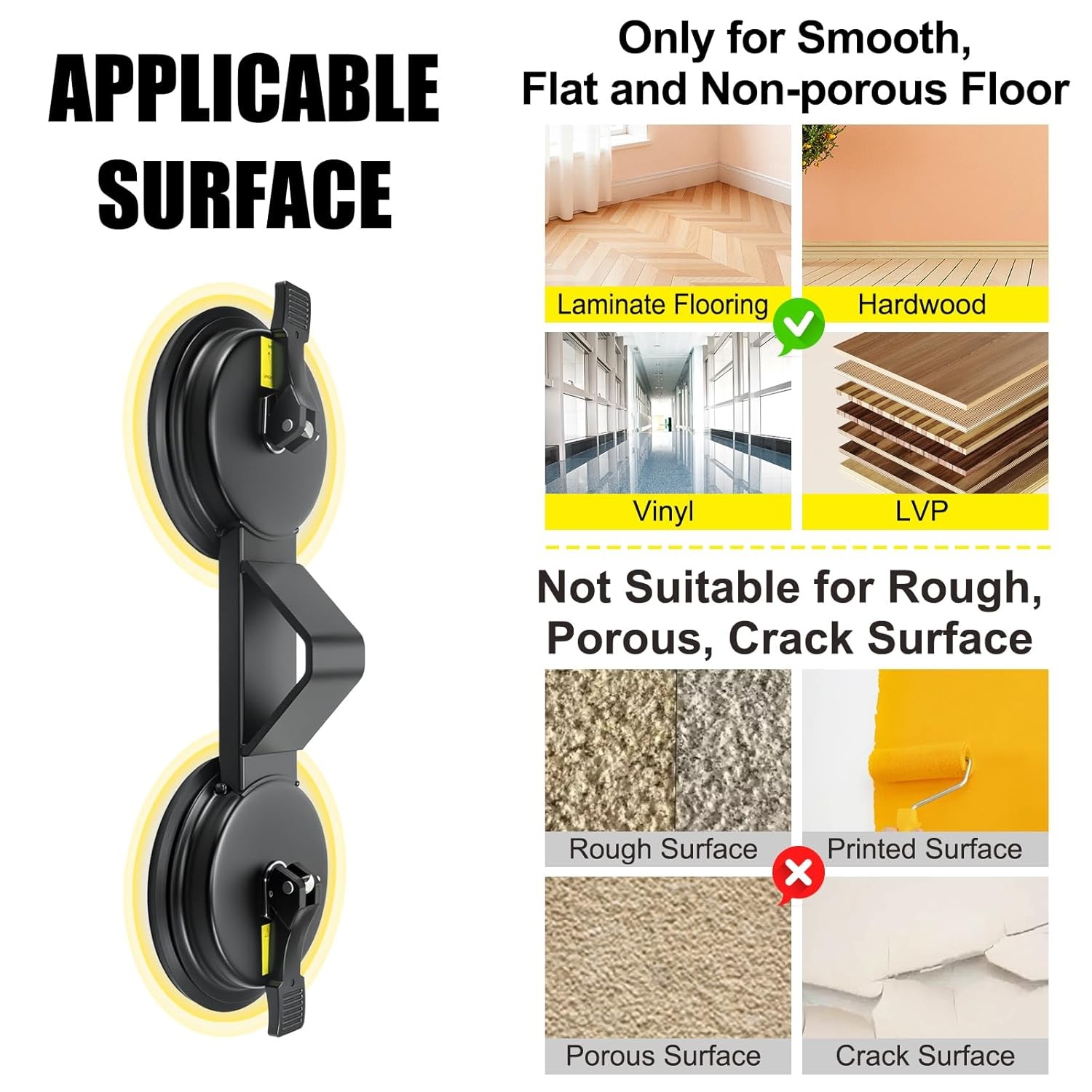 Floor Gap Fixer Tool – Heavy Duty 45° Striking Surface Floor Gap Repair Tool wit