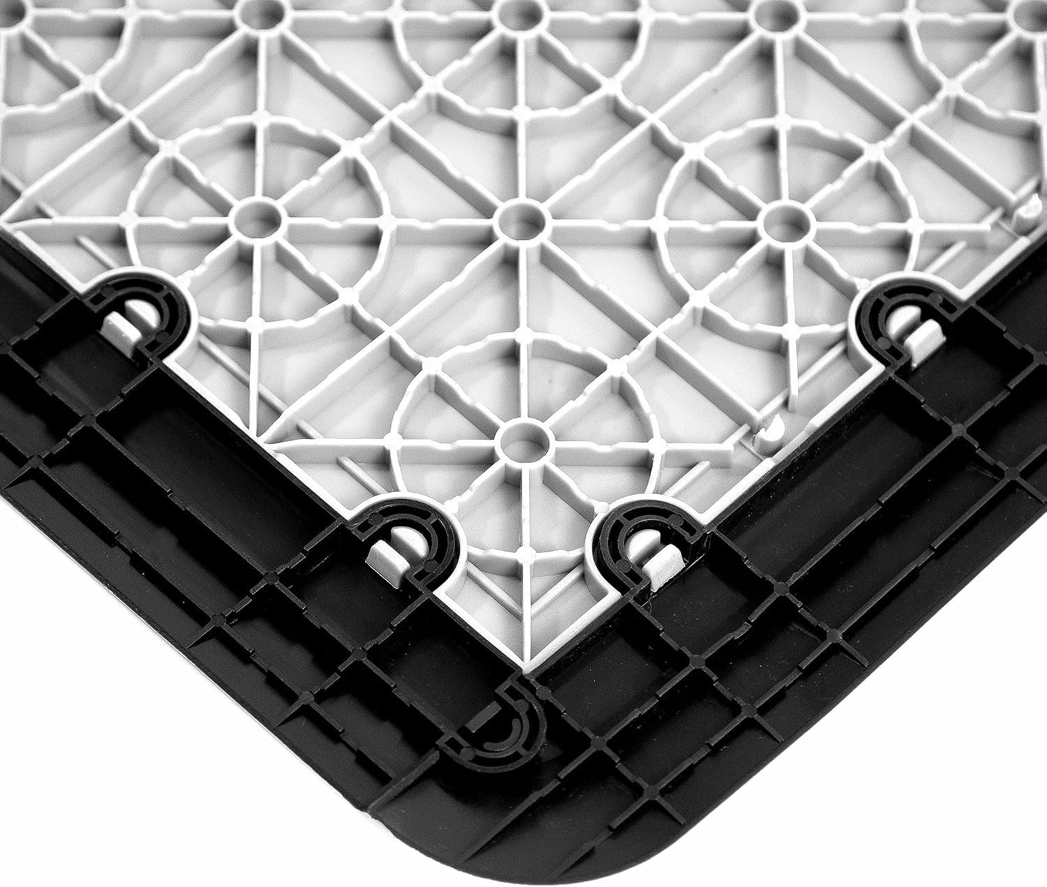 Smooth Ramped Edge Pieces for Nitro Interlocking Garage Floor Tiles – Black