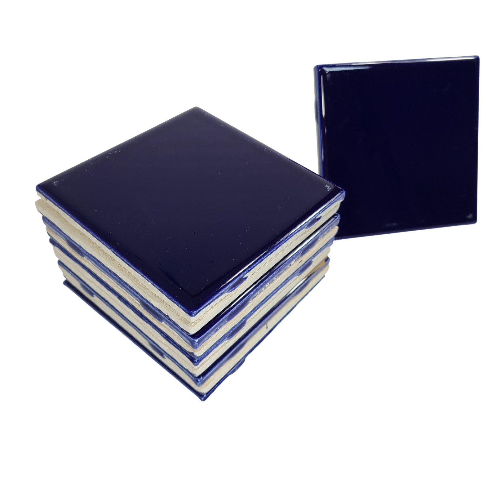 Blue Cobalt Ceramic Tile 4.25 in Subway Square Shower Kitchen Wall Backsplash