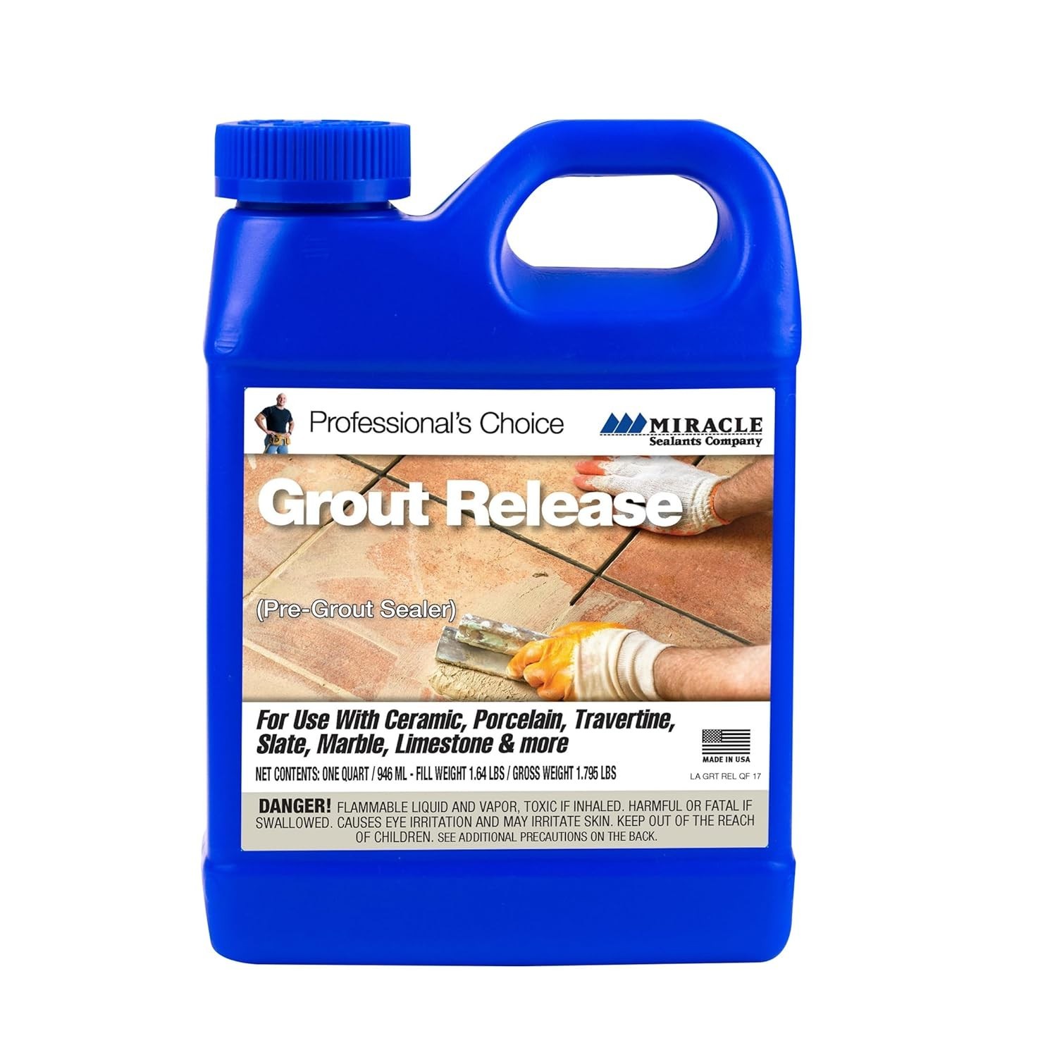 Grout Release Pre-Grout Sealer for Ceramic and Porcelain Surfaces