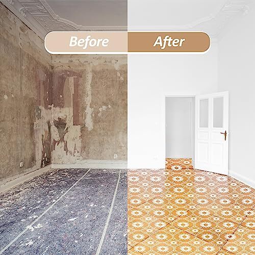 4 Pieces Reusable Tile Stencil 12 x 12 Inches Wall Templates Tile Trendy Style