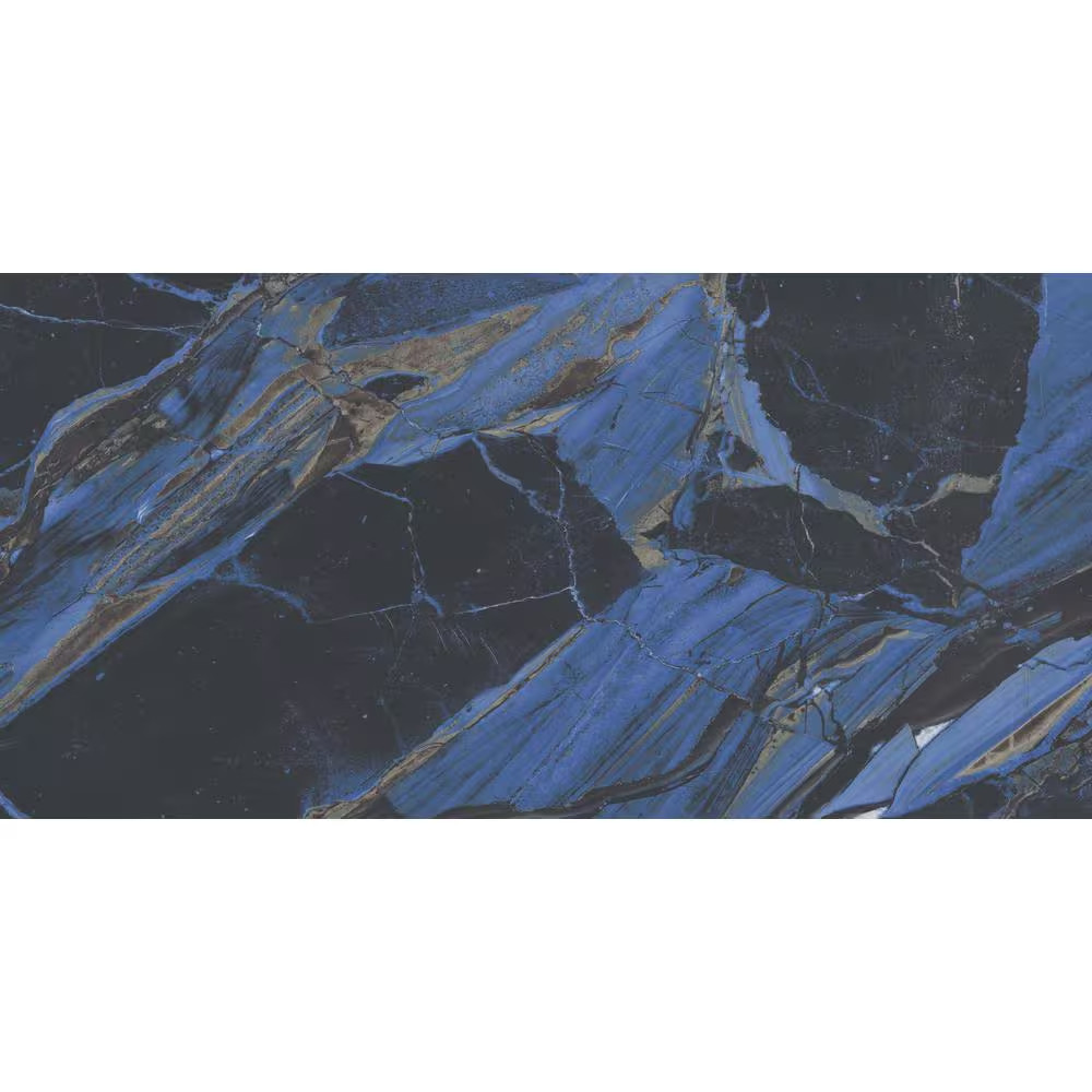 Parkview Blue 11.81 In. X 23.62 In. Polished Porcelain Field Tile