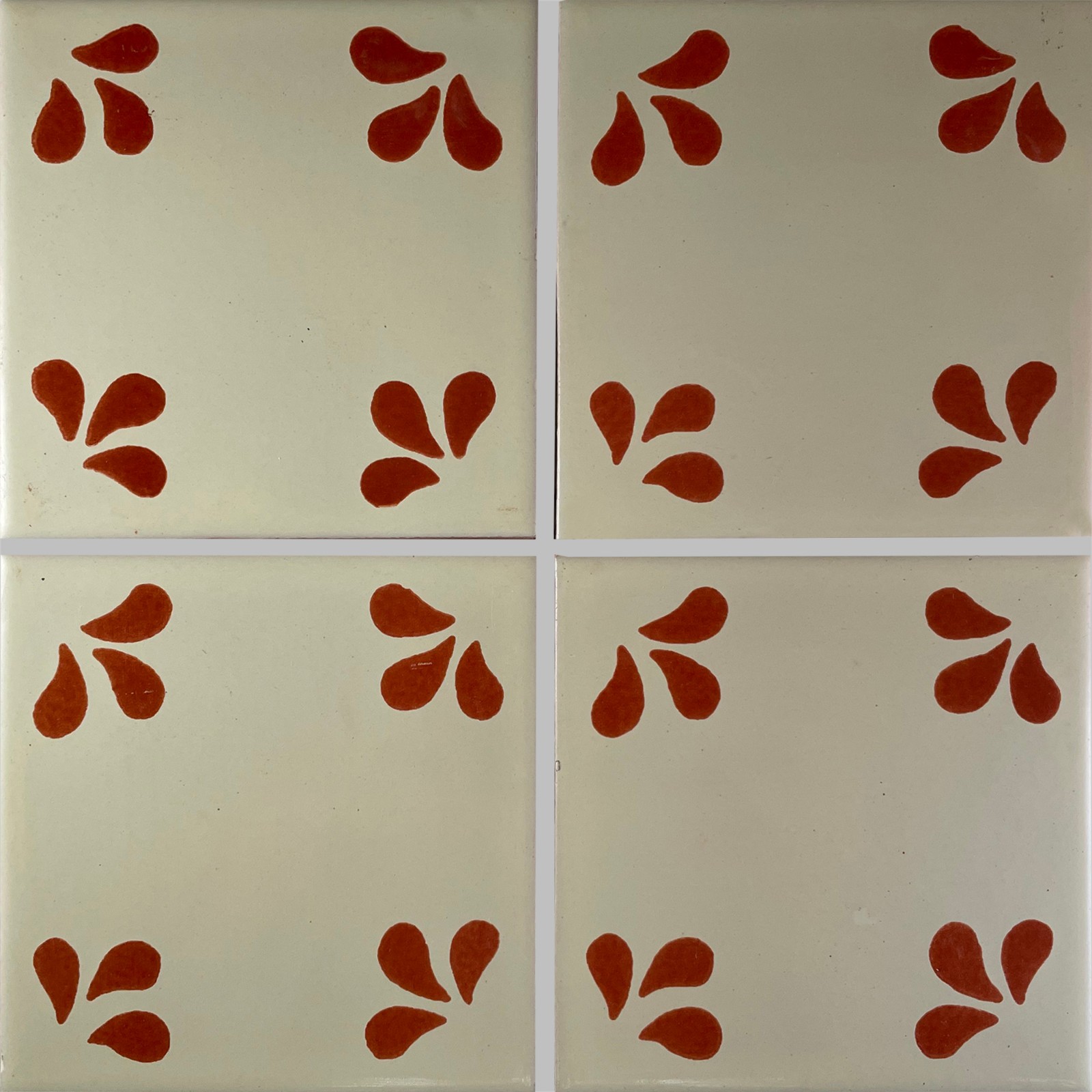 4.2×4.2 9 pcs Terracotta Tuliman Mexican Clay Tile Handmade Talavera Backsplash
