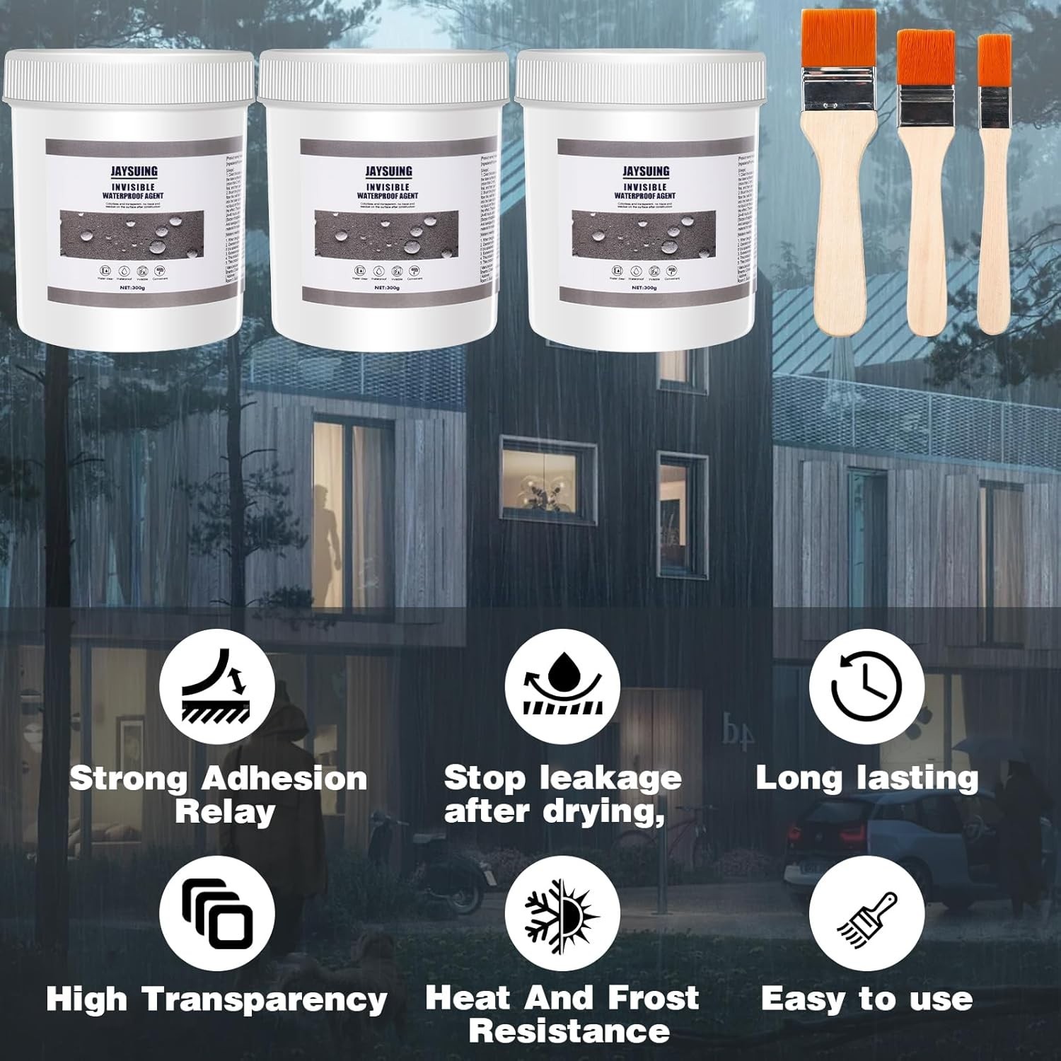 JaySuing Invisible Waterproof Agent Transparent Insulating Sealant – 900 Grams