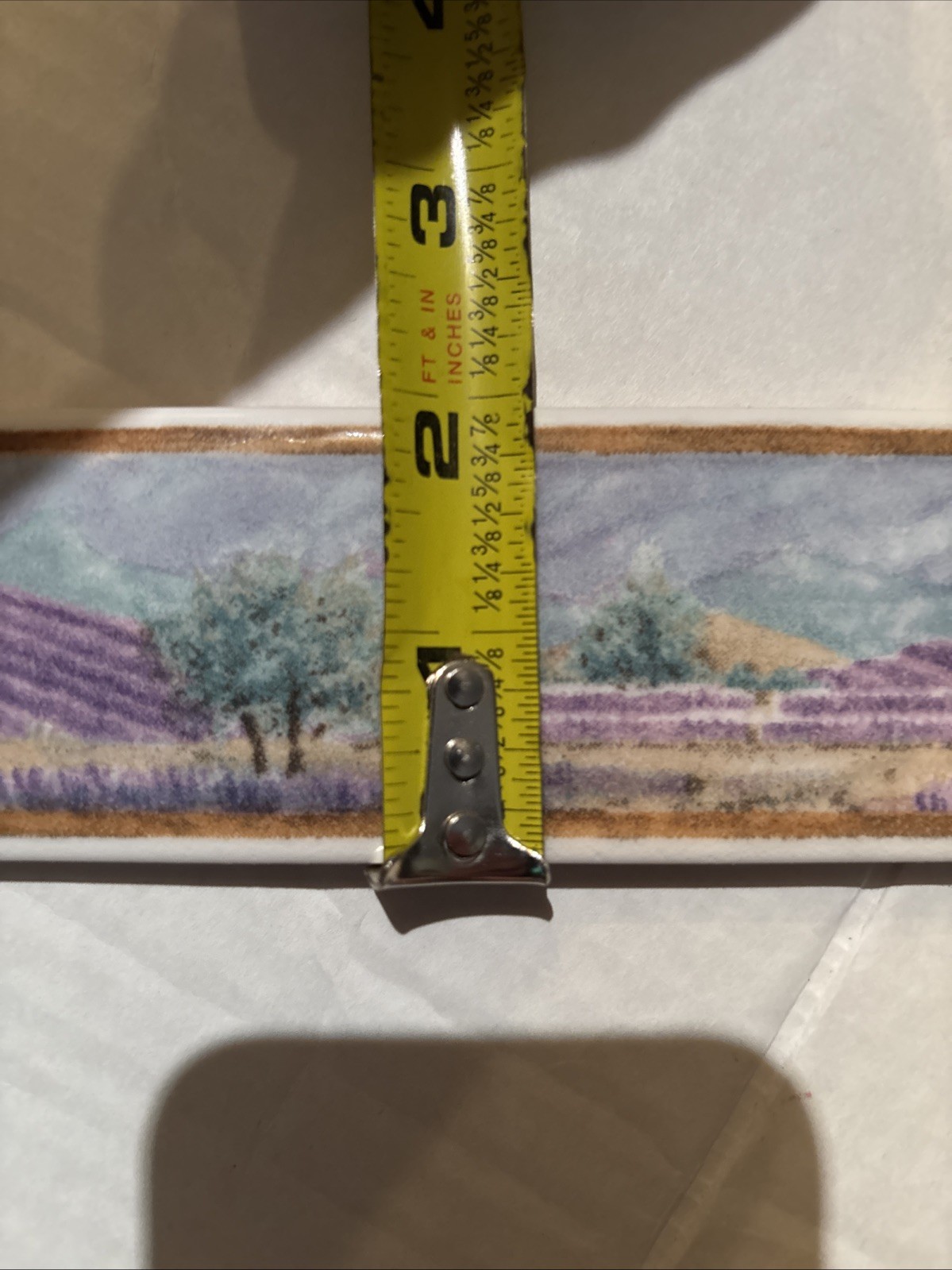 2” X 8” Listello Tile Border Liner -Country Scenery by U-Tile Made In UE (Italy)