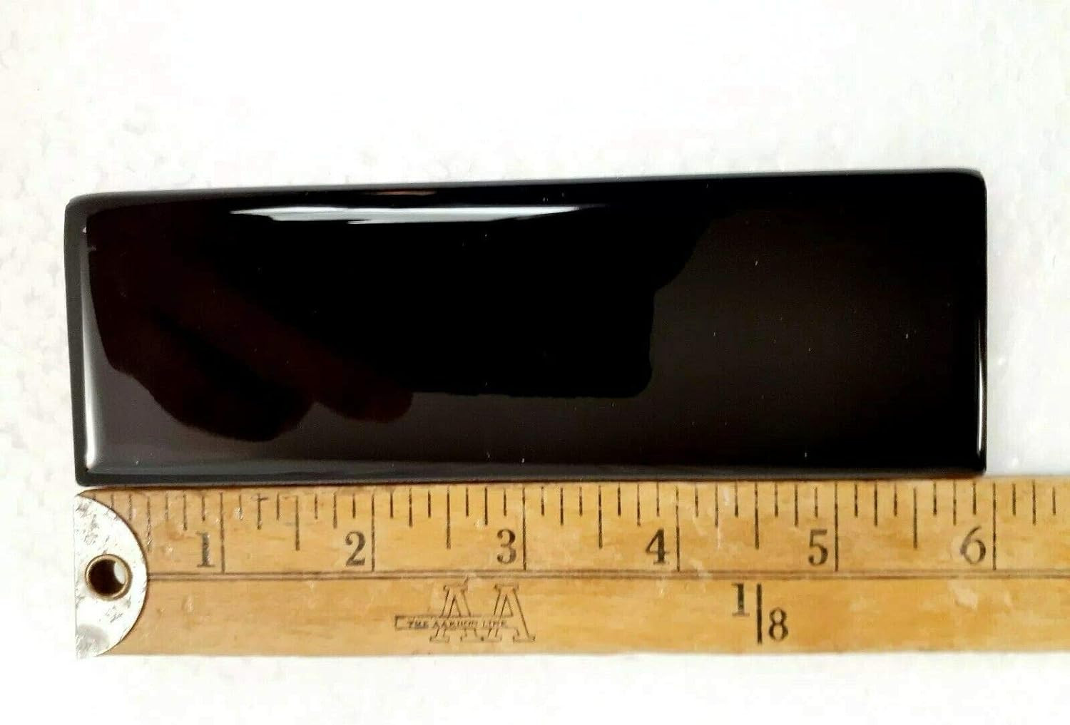 Black 2X6 in Ceramic Tile Bullnose Trim Edge 2 X 6 Inch Box 10 Piece