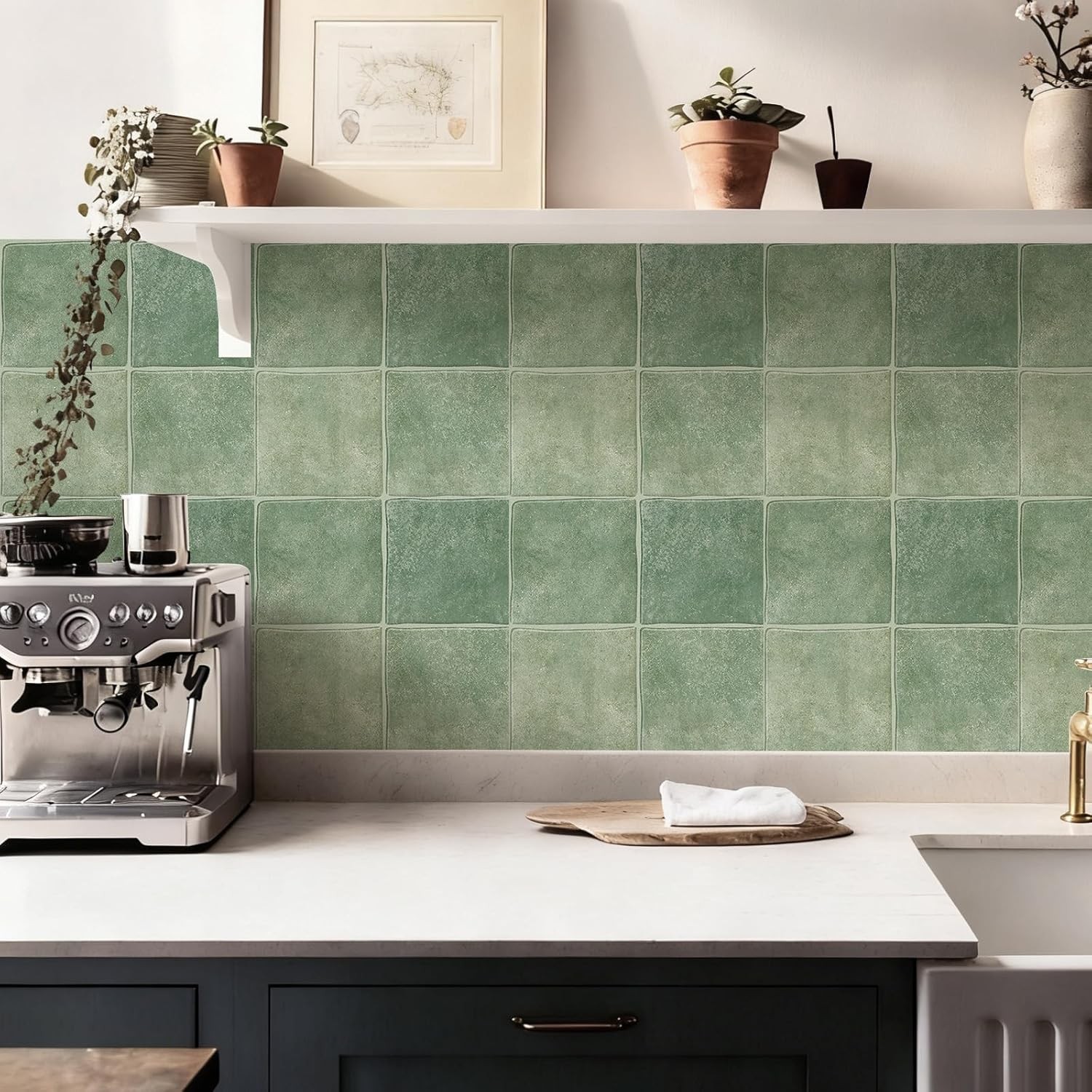 10 Sheets Thicker Design Peel and Stick Backsplash, 3D Self Adhesive Peel and St