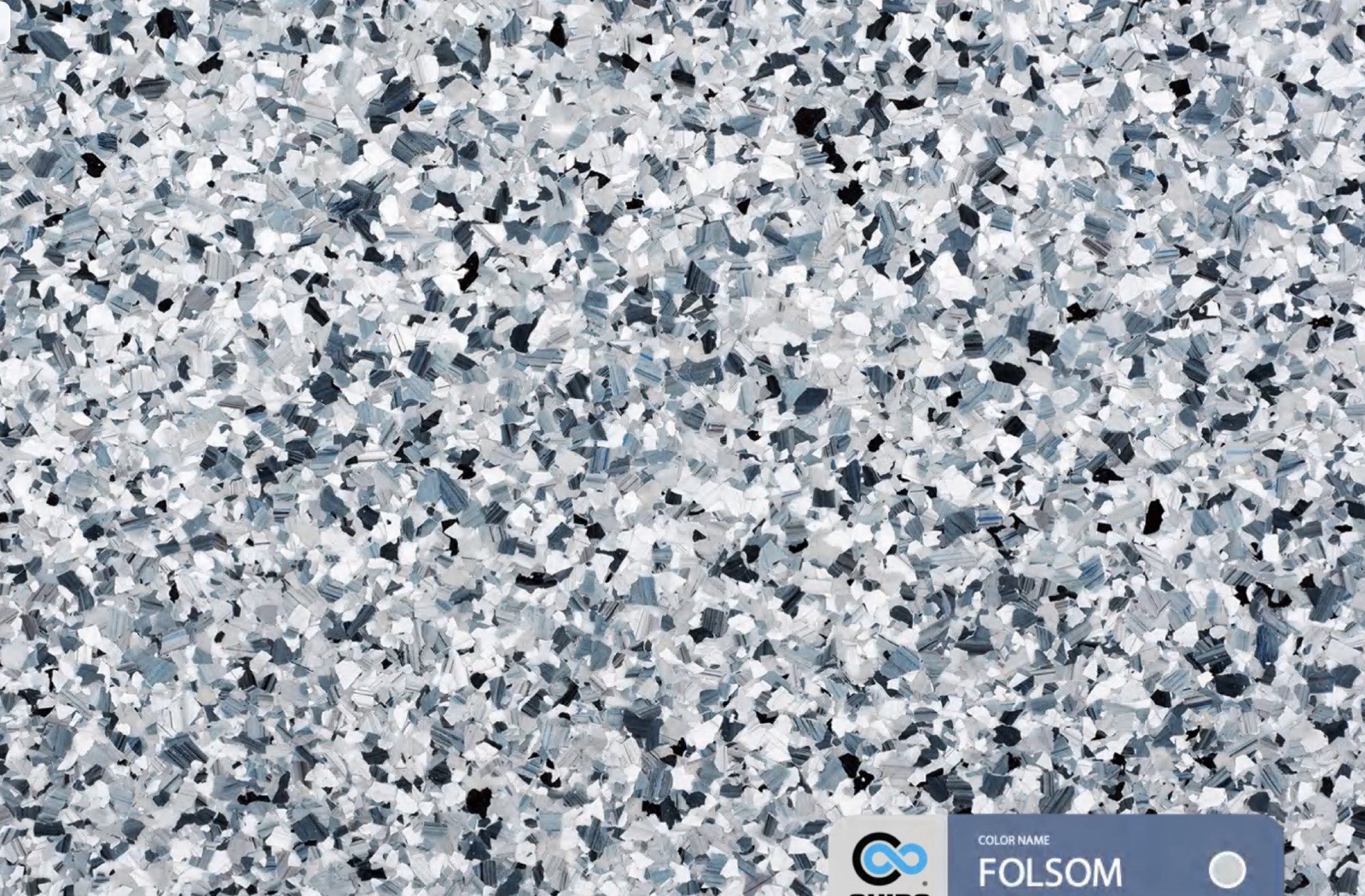 CHIPS FLAKES FOR EPOXY FLOORS OBISPO MIX 1/4” 40 Lb Cs