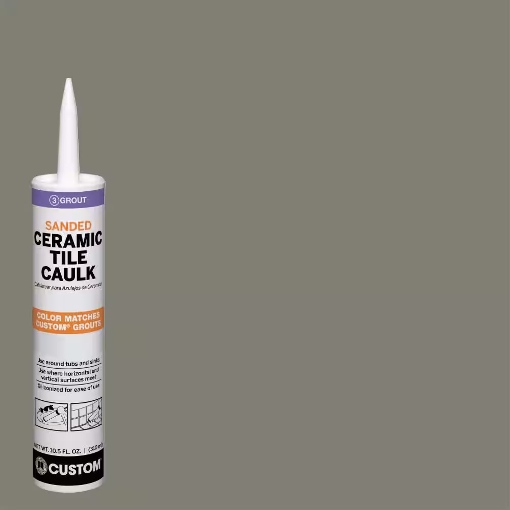 Polyblend #165 Delorean Gray 10.5 Oz. Sanded Ceramic Tile Caulk