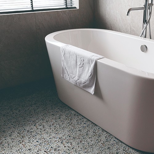 Mini Colour Pebble Natural Stone Mosaic Wall & Floor Tile ($9.8/SqFt)