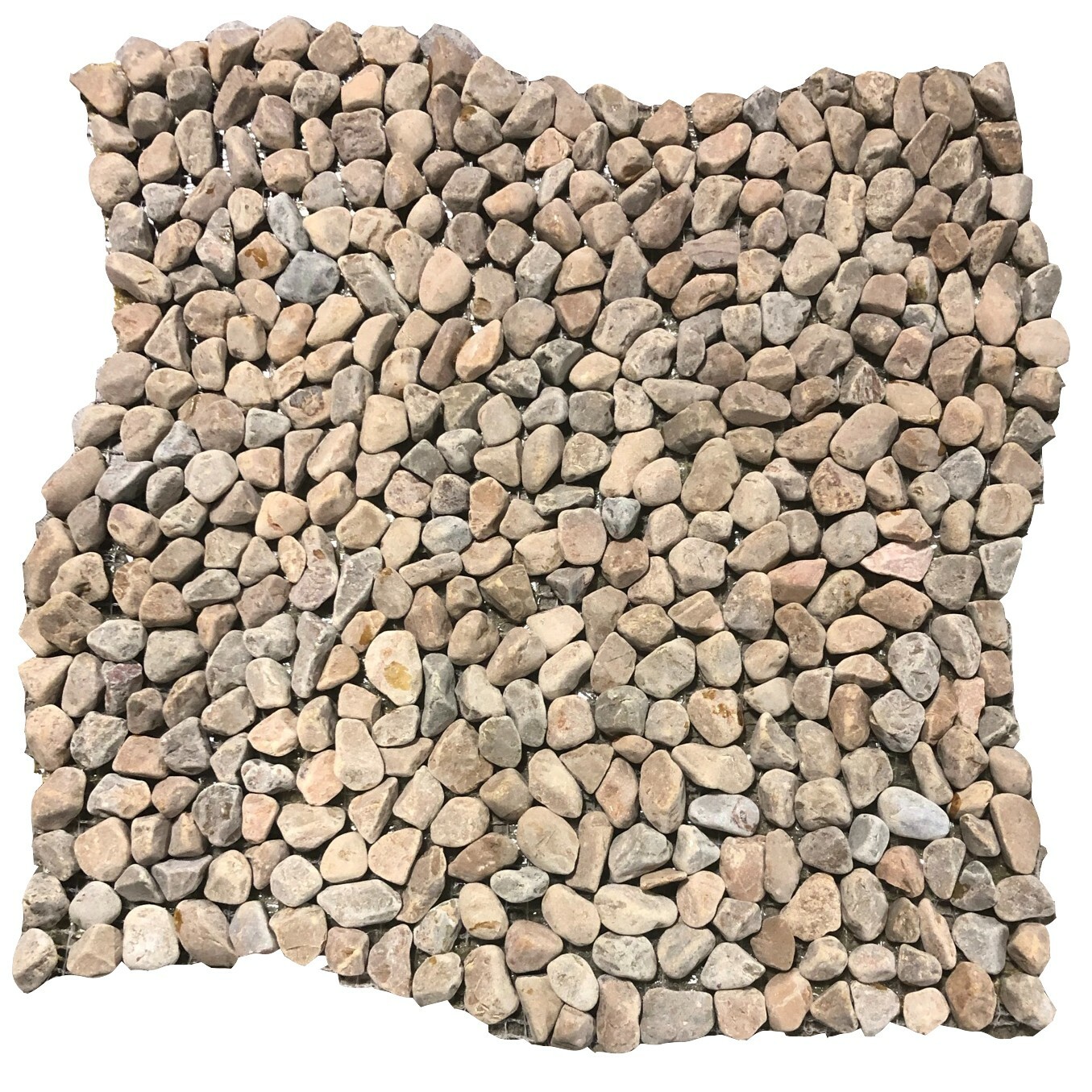12×12 Tile Taupe Micro Pebble Shower Remodel Stone (10 Square Feet) T-12