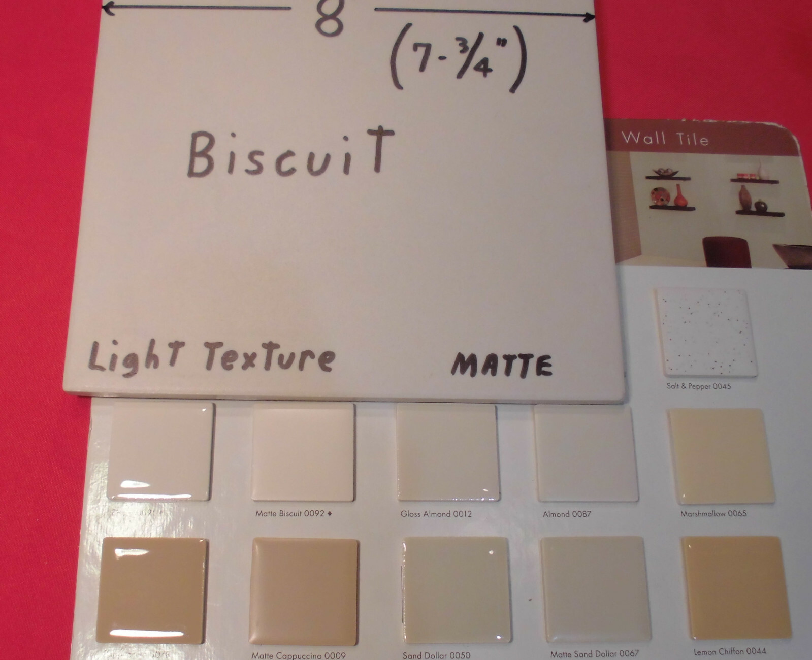 1 pc. *Biscuit Color* Porcelain-Ceramic Floor Tile: American Olean 8″ X 8″ NEW
