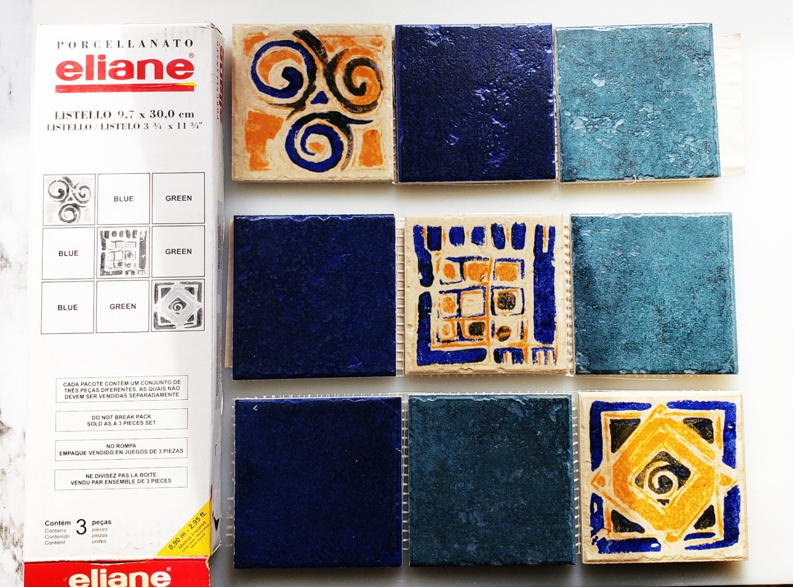 eliane Porcellanato Deco SIENNA COTTO 4 x 12 Tile Panels -19 BOXES- 157′ (ehp21)