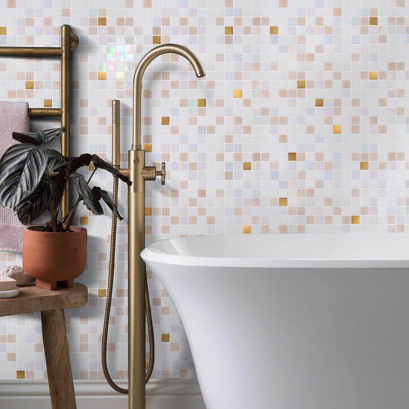 11.5Sqft Glass Mosaic Tiles,Bathroom,Kitchen Backsplash, Swimming Pools,Shower T