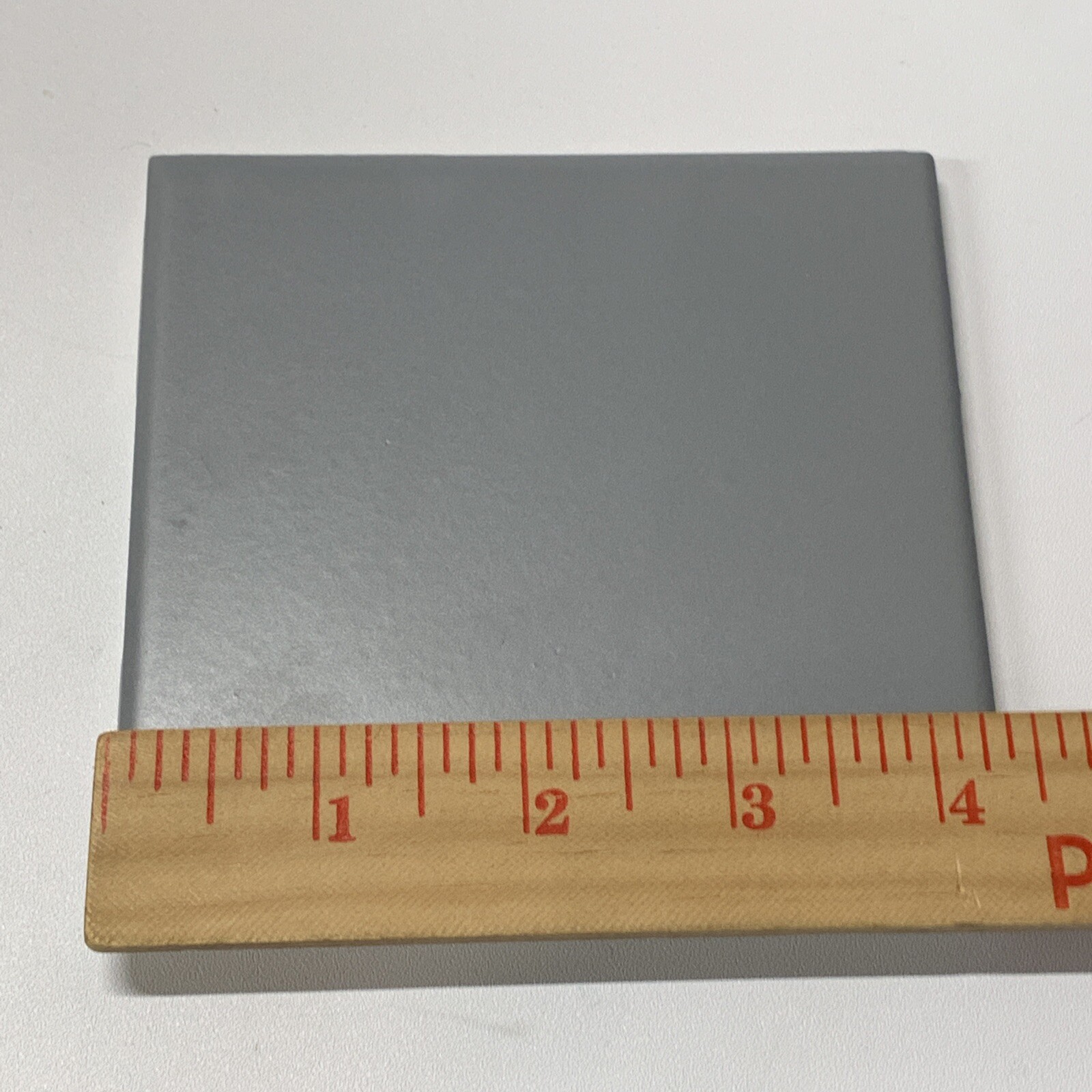 Matte Gray / Grey Ceramic Tile 4 3/8 Vintage FT Mid Century Modern 4×4 Tile