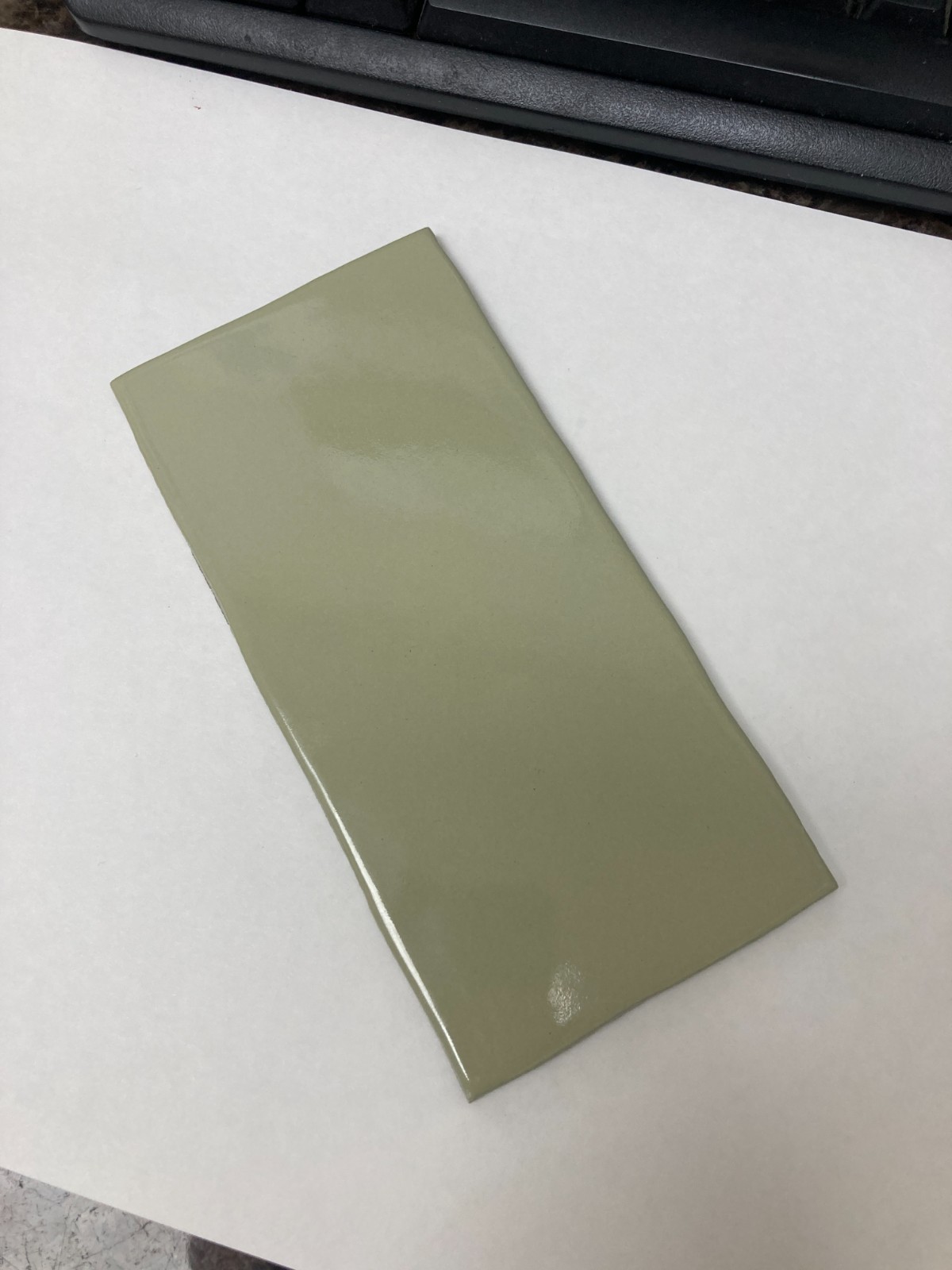 3×6 Tile Glossy Pistachio Shell Mosaic Wall Remodel Ceramic C#255-454 Sample